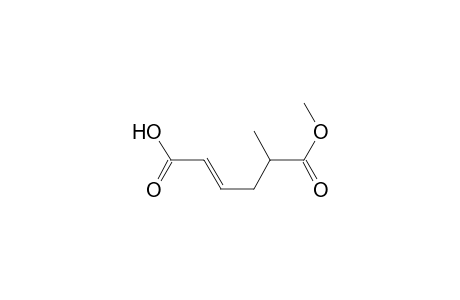 (E)-6-keto-6-methoxy-5-methyl-hex-2-enoic acid
