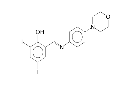 2,4-diodo-6-(4-morpholinophenyliminomethyl)phenol