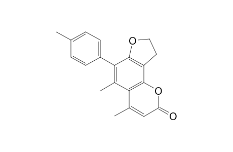4,5-Dimethyl-6-p-tolyl-8,9-dihydrofuro[2,3-h]chromen-2-one