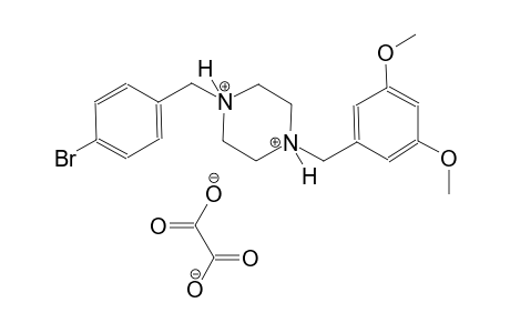 1-(4-bromobenzyl)-4-(3,5-dimethoxybenzyl)piperazinediium oxalate