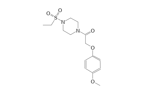 piperazine, 1-(ethylsulfonyl)-4-[(4-methoxyphenoxy)acetyl]-