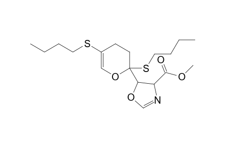 methyl 5-[2,5-bis(butylsulfanyl)-3,4-dihydropyran-2-yl]-4,5-dihydrooxazole-4-carboxylate