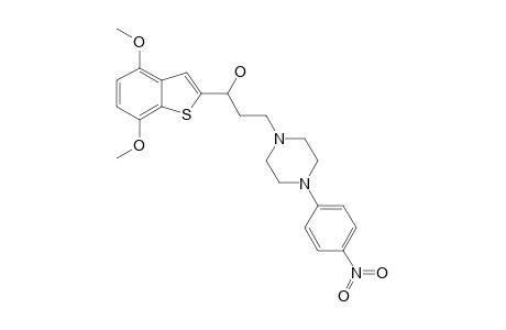 1-(4,7-DIMETHOXYBENZO-[B]-THIOPHEN-2-YL)-3-[4-(4-NITROPHENYL)-PIPERAZIN-1-YL]-1-PROPANOL