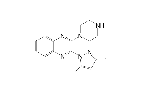 2-(3,5-dimethyl-1H-pyrazol-1-yl)-3-(1-piperazinyl)quinoxaline