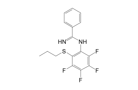 N-(2,3,4,5-Tetrafluoro-6-propylthiophenyl)benzamidine