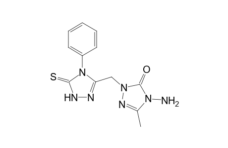 1-(4-phenyl-5-thioxo-[1,2,4]triazol-3-yl)methyl-4-amino-3-methyl-5-oxo-4,5-dihydro-[1,2,4]triazole
