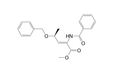 (4S)-Methyl 2-(N-Benzoylamino)-4-(benzyloxy)-2(Z)-pentenoate