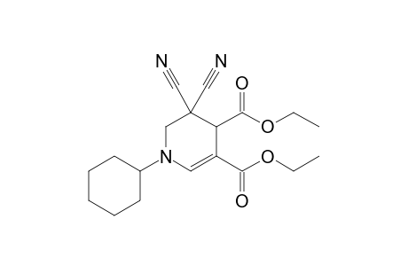 Diethyl 5,5-dicyano-1-cyclohexyl-1,4,5,6-tetrahydropyridine-3,4-dicarboxylate