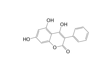 2H-1-Benzopyran-2-one, 4,5,7-trihydroxy-3-phenyl-