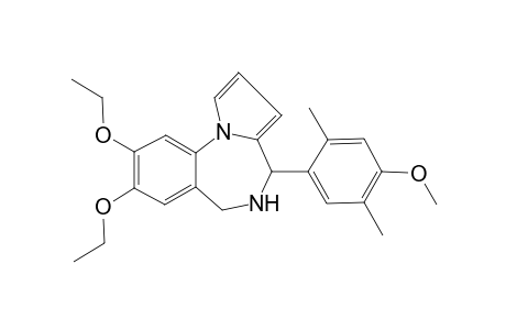 8,9-Diethoxy-4-(4-methoxy-2,5-dimethyl-phenyl)-5,6-dihydro-4H-pyrrolo[1,2-a][1,4]benzodiazepine