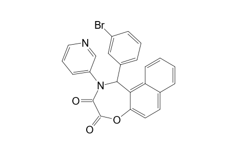 1-(3-Bromophenyl)-2-(pyridine-3-yl)-1,2-dihydronaphth[1,2-f][1,4]oxazepine-3,4-dione