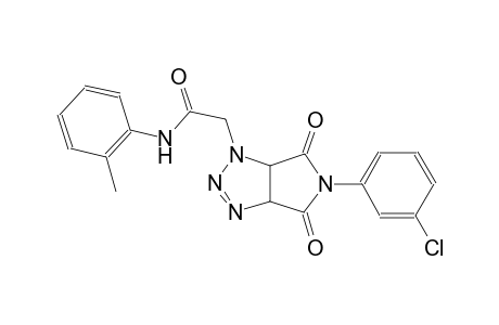 2-(5-(3-chlorophenyl)-4,6-dioxo-4,5,6,6a-tetrahydropyrrolo[3,4-d][1,2,3]triazol-1(3aH)-yl)-N-(2-methylphenyl)acetamide