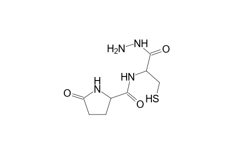 Pyrrolidine-2-carboxamide, 5-oxo-N-(1-hydrazinocarbonyl-2-mercaptoethyl)-