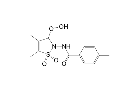 2-(4-Methylbenzoylamino)-4,5-dimethyl-3-hydroperoxy-2,3-dihydroisothiazolie 1,1-dioxide