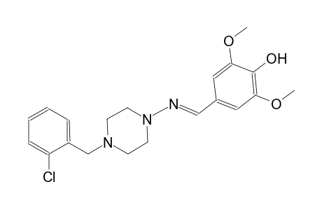 phenol, 4-[(E)-[[4-[(2-chlorophenyl)methyl]-1-piperazinyl]imino]methyl]-2,6-dimethoxy-