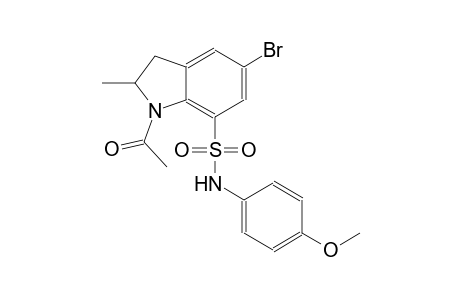 1H-indole-7-sulfonamide, 1-acetyl-5-bromo-2,3-dihydro-N-(4-methoxyphenyl)-2-methyl-