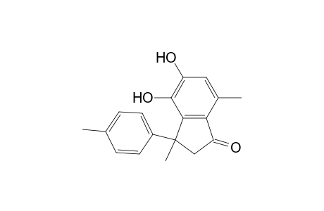 (+-)-4,5-Dihydroxy-3,7-dimethyl-3-p-tolyl-1H-indenone