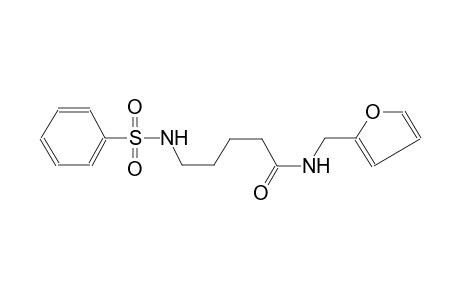 5-Benzenesulfonylaminopentanoic acid, (furan-2-ylmethyl)amide