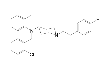 N-2-Chlorobenzyl-1-[2-(4-fluorophenyl)ethyl]-N-2-methylphenylpiperidin-4-amine