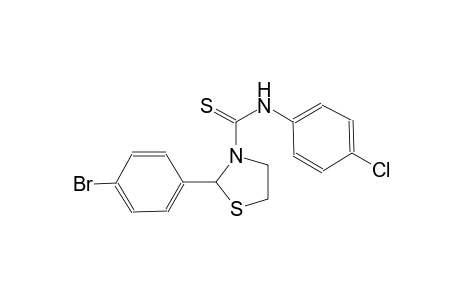 2-(4-bromophenyl)-N-(4-chlorophenyl)-1,3-thiazolidine-3-carbothioamide