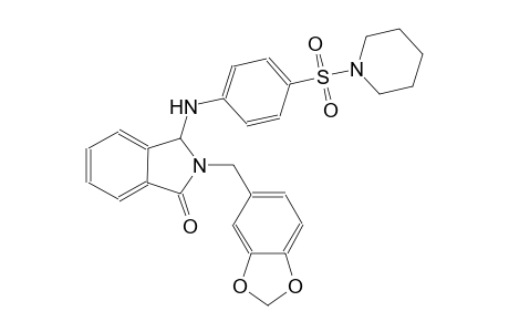1H-isoindol-1-one, 2-(1,3-benzodioxol-5-ylmethyl)-2,3-dihydro-3-[[4-(1-piperidinylsulfonyl)phenyl]amino]-