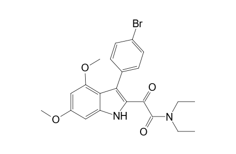 N,N-Diethyl 3-(4-bromophenyl)-4,6-dimethoxyindole-2-glyoxylamide