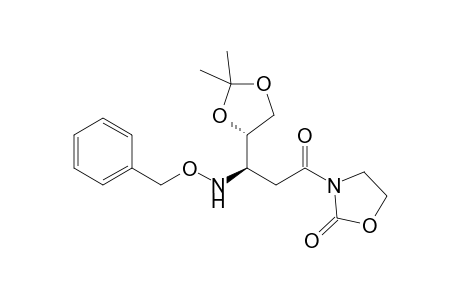 3-[(3R)-3-(benzoxyamino)-3-[(4S)-2,2-dimethyl-1,3-dioxolan-4-yl]propanoyl]oxazolidin-2-one
