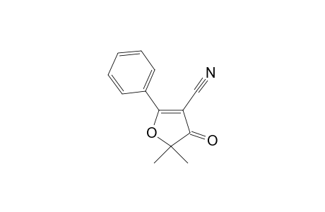 5,5-Dimethyl-4-oxo-2-phenyl-4,5-dihydro-3-furancarbonitrile