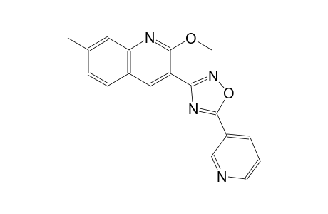 2-methoxy-7-methyl-3-[5-(3-pyridinyl)-1,2,4-oxadiazol-3-yl]quinoline