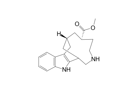 2H-3,7-Methanoazacycloundecino[5,4-b]indole-9-carboxylic acid, 1,4,5,6,7,8,9,10-octahydro-, methyl ester, (7R*,9R*)-(.+-.)-