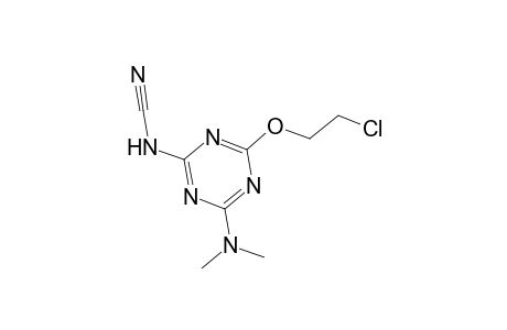 4-(2-Chloroethoxy)-6-(dimethylamino)-1,3,5-triazin-2-ylcyanamide