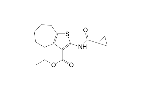 ethyl 2-[(cyclopropylcarbonyl)amino]-5,6,7,8-tetrahydro-4H-cyclohepta[b]thiophene-3-carboxylate