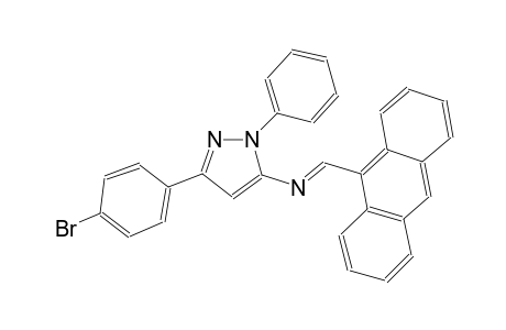1H-pyrazol-5-amine, N-[(E)-9-anthracenylmethylidene]-3-(4-bromophenyl)-1-phenyl-