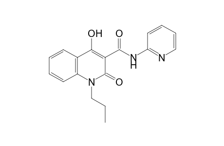 4-Hydroxy-2-oxo-1-propyl-N-(2-pyridinyl)-1,2-dihydro-3-quinolinecarboxamide