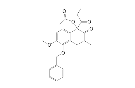 1-ACETOXY-5-BENZYLOXY-3,4-DIHYDRO-6-METHOXY-3-METHYL-1-PROPIONYLNAPHTHALEN-2(1H)-ONE;ISOMER-#1