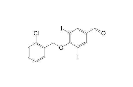 4-(2-Chloro-benzyloxy)-3,5-diiodo-benzaldehyde