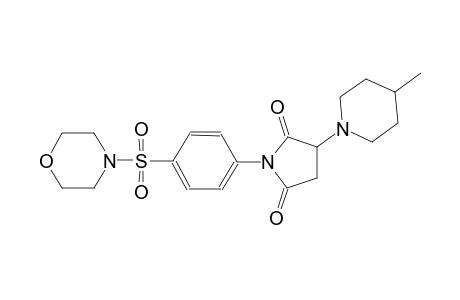 3-(4-methyl-1-piperidinyl)-1-[4-(4-morpholinylsulfonyl)phenyl]-2,5-pyrrolidinedione