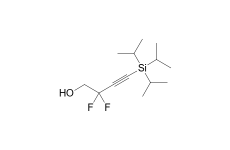 2,2-bis(fluoranyl)-4-tri(propan-2-yl)silyl-but-3-yn-1-ol