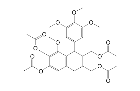 6,7-bis(Hydroxymethyl)-1-methoxy-8-(3,4,5-trimethoxyphenyl)-5,6,7,8-tetrahydronaphthalene-2,3-diol, 3ac derivative