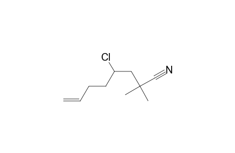 4-Chloro-2,2-dimethyl-oct-7-enonitrile