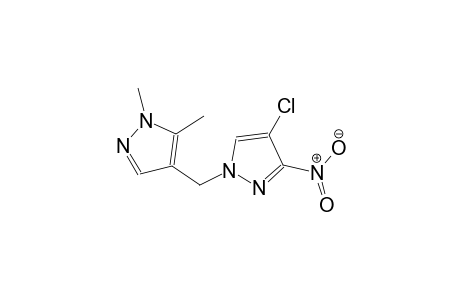 4-chloro-1-[(1,5-dimethyl-1H-pyrazol-4-yl)methyl]-3-nitro-1H-pyrazole