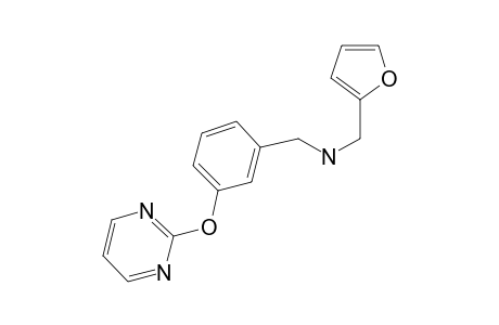 (Furan-2-ylmethyl)(([3-(pyrimidin-2-yloxy)phenyl]methyl))amine