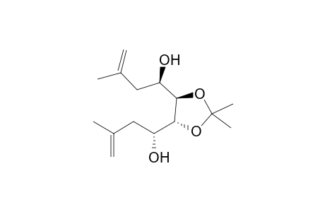 (4R,5R)-4,5-Bis[(1R)-1-hydroxy-3-methylbut-3-enyl]-2,2-dimethyl-1,3-dioxolane
