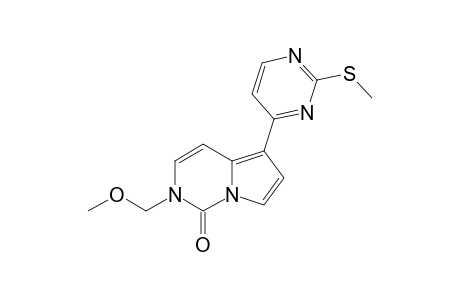 2-(methoxymethyl)-5-(2-methylsulfanylpyrimidin-4-yl)pyrrolo[1,2-c]pyrimidin-1-one