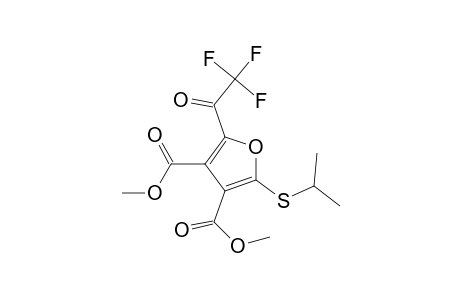 3,4-Furandicarboxylic acid, 2-[(1-methylethyl)thio]-5-(trifluoroacetyl)-, dimethyl ester