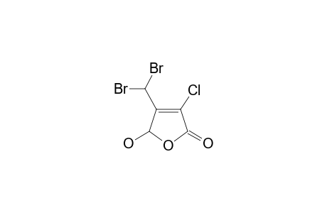 3-chloro-4-(dibromomethyl)-5-hydroxy-5H-furan-2-one