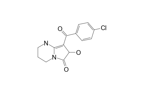 8-(4-CHLOROBENZOYL)-7-HYDROXY-6-OXO-1,2,3,4,6,7-HEXAHYDROPYRROLO-[1,2-A]-PYRIMIDINE