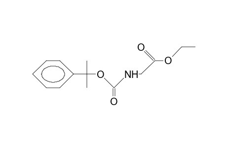 N-(1-Phenyl-1-methyl-ethoxycarbonyl)-glycine ethyl ester