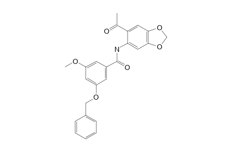 N-(6-ACETYL-BENZO-[D]-[1,3]-DIOXOL-5-YL)-3'-(BENZOXY)-5'-METHOXY-BENZAMIDE