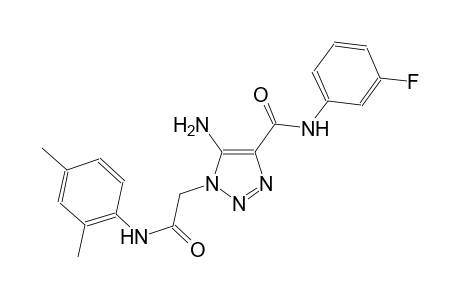 5-amino-1-[2-(2,4-dimethylanilino)-2-oxoethyl]-N-(3-fluorophenyl)-1H-1,2,3-triazole-4-carboxamide